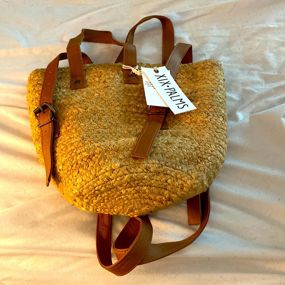 Straw backpack